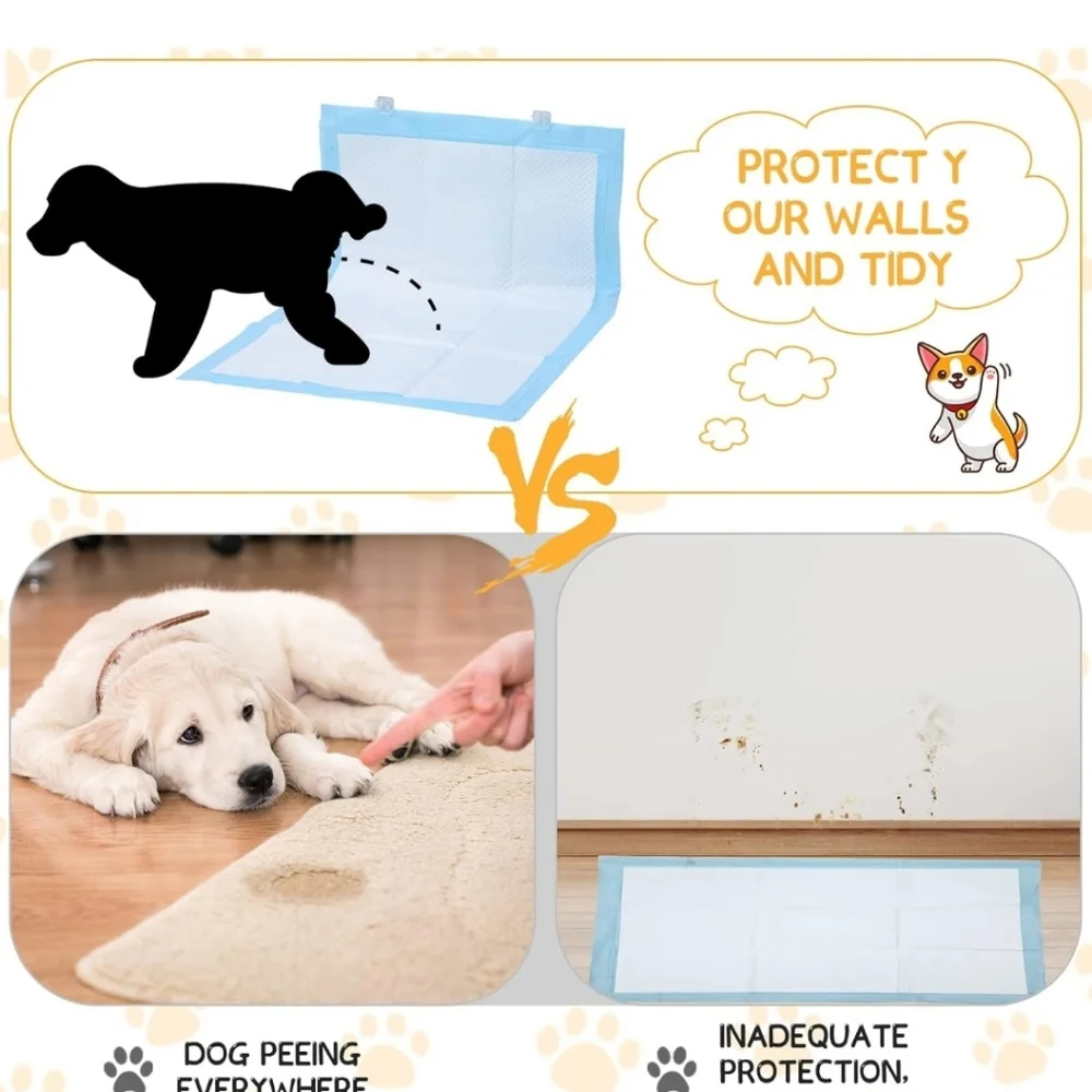 12 Pcs Wall Pee Pad Holder Dog Potty Training Pad Holder Sticky Pee Pad …